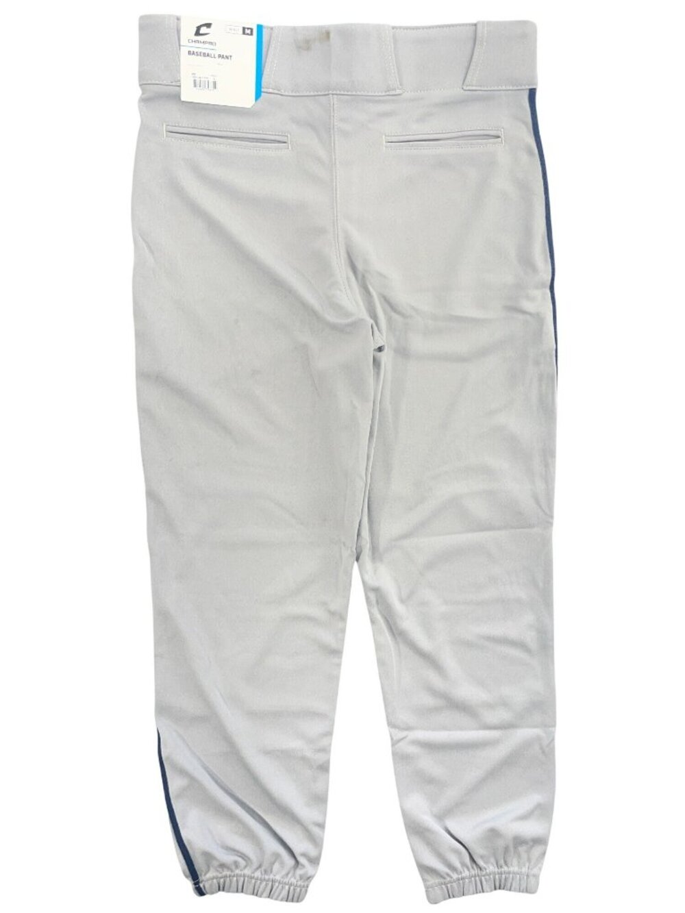 Champro Triple Crown Classic Cut Baseball Pants Gray Navy Piping Men's Sz M NWT - Picture 2 of 13